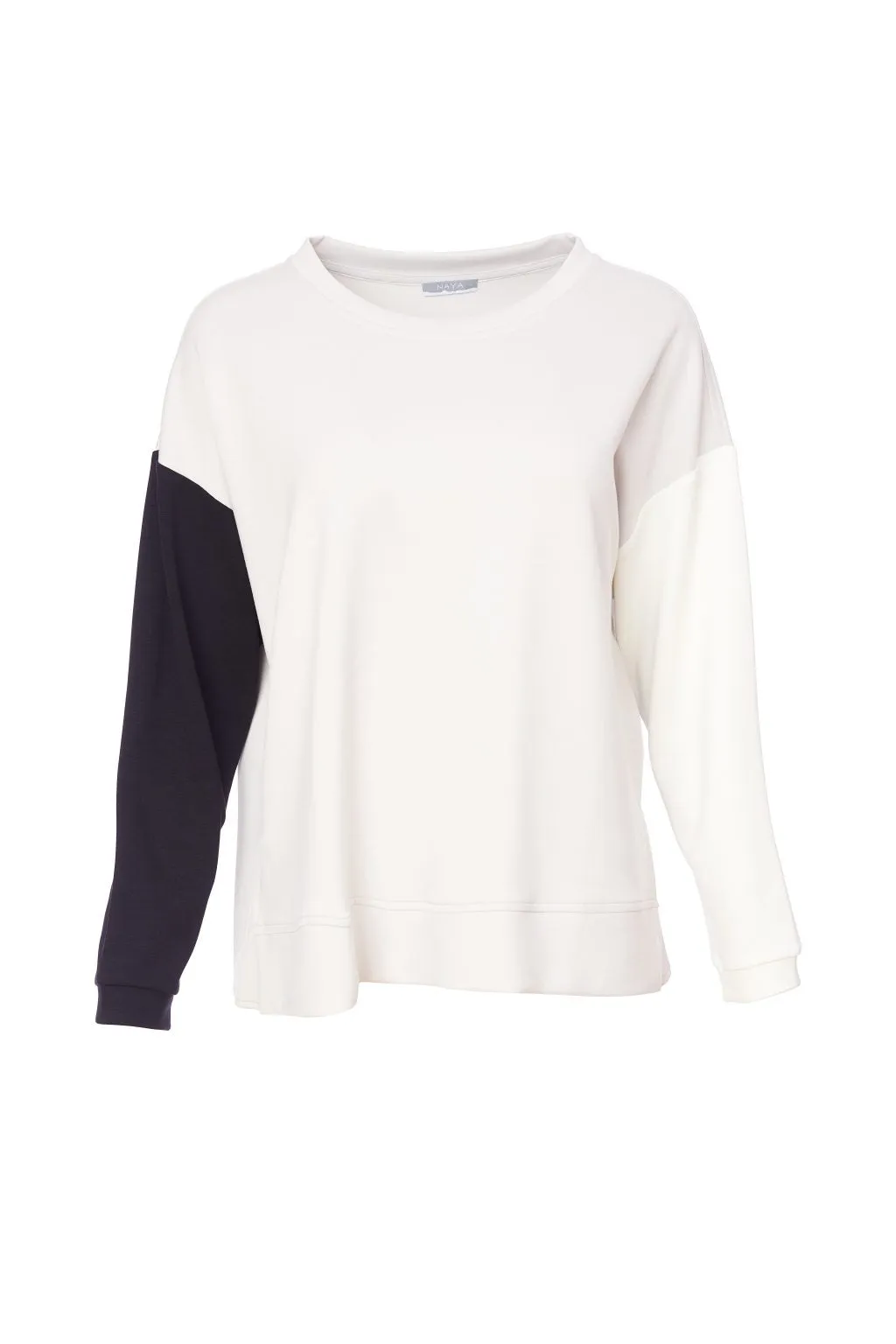 24170- Naya Block Colour Sweatshirt- Sand