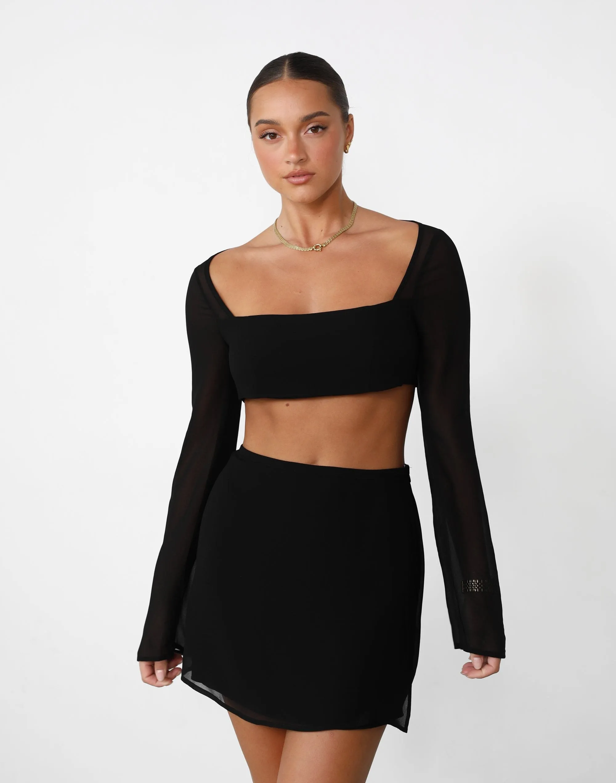 Abby Mini Skirt (Black)