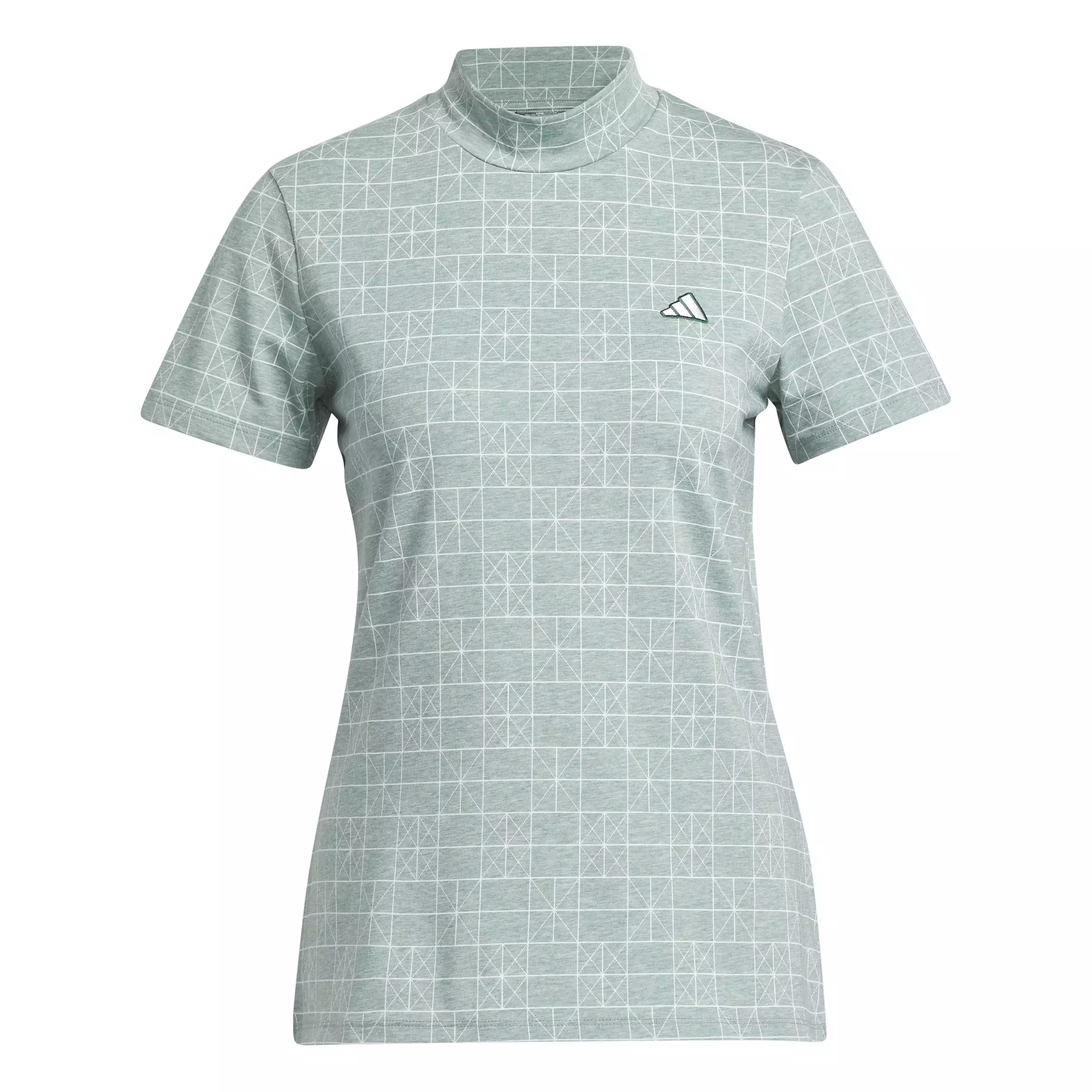 adidas Women's go-to mock neck polo shirt - Crystal Jade SS24