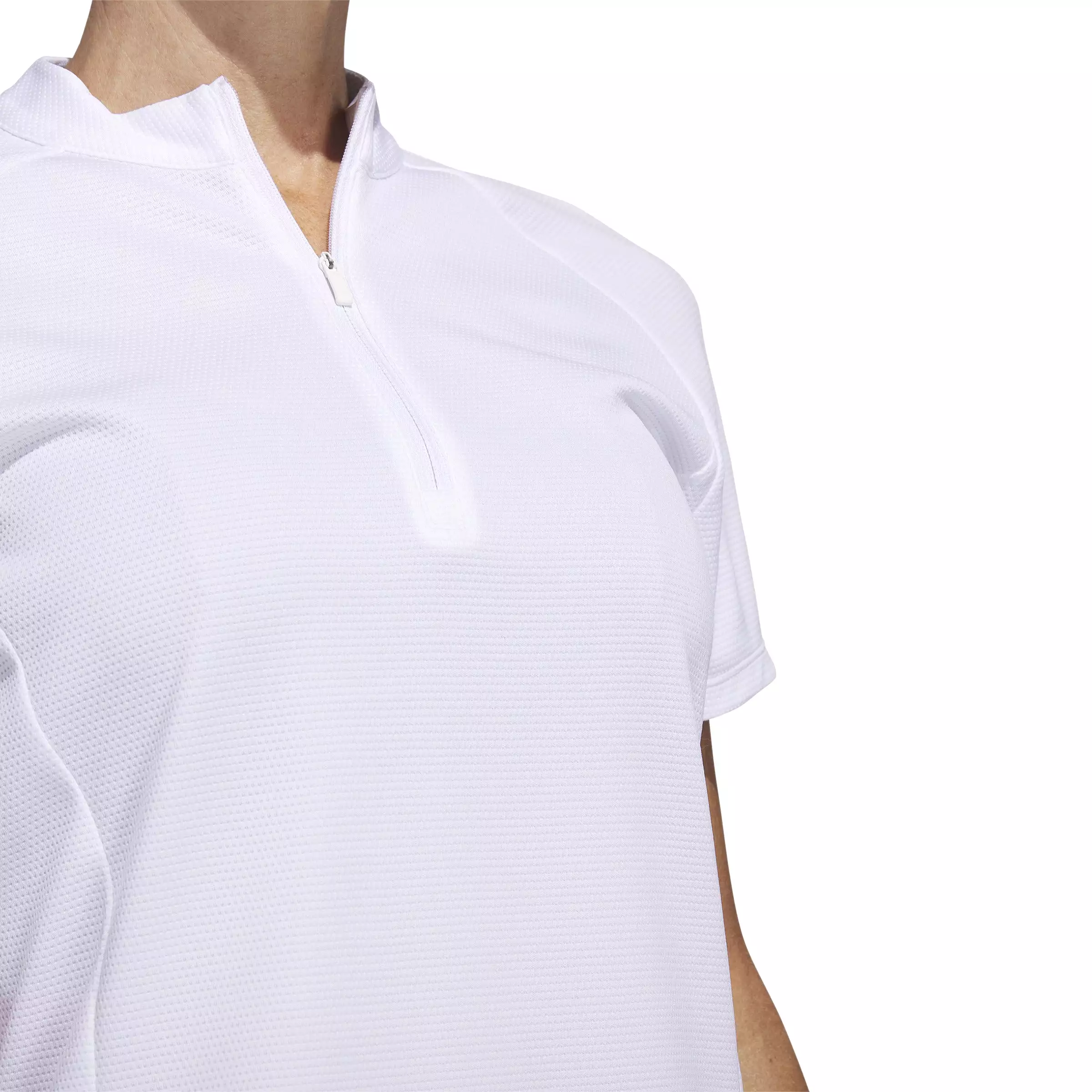 adidas Women's Textured Golf Polo Shirt - White