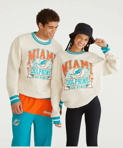 Aeropostale Miami Dolphins Crew Sweatshirt