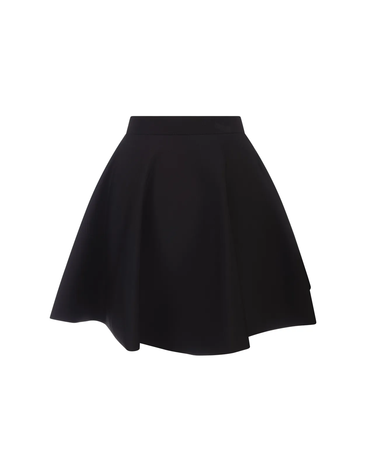 ALEXANDER MCQUEEN Black Short Flared Skirt