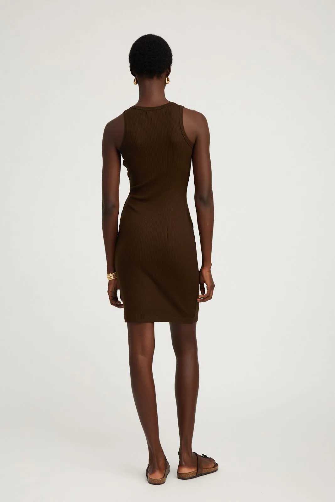 Americano Rib Racer Pencil Dress