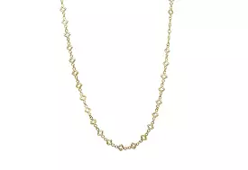 ARMENTA 18 Yellow Gold Scroll Necklace