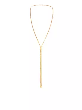 BRASS BIANCA LARIAT NECKLACE