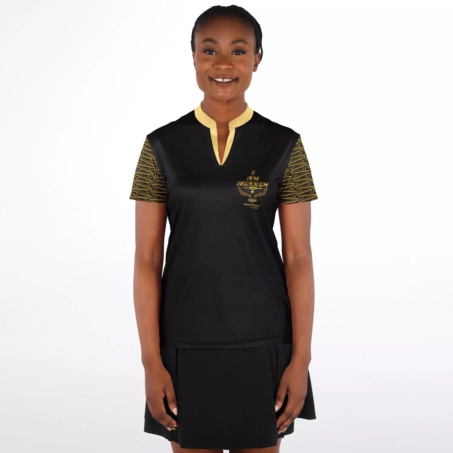 BREWZ Elected Ladies Designer Collarless Polo Shirt