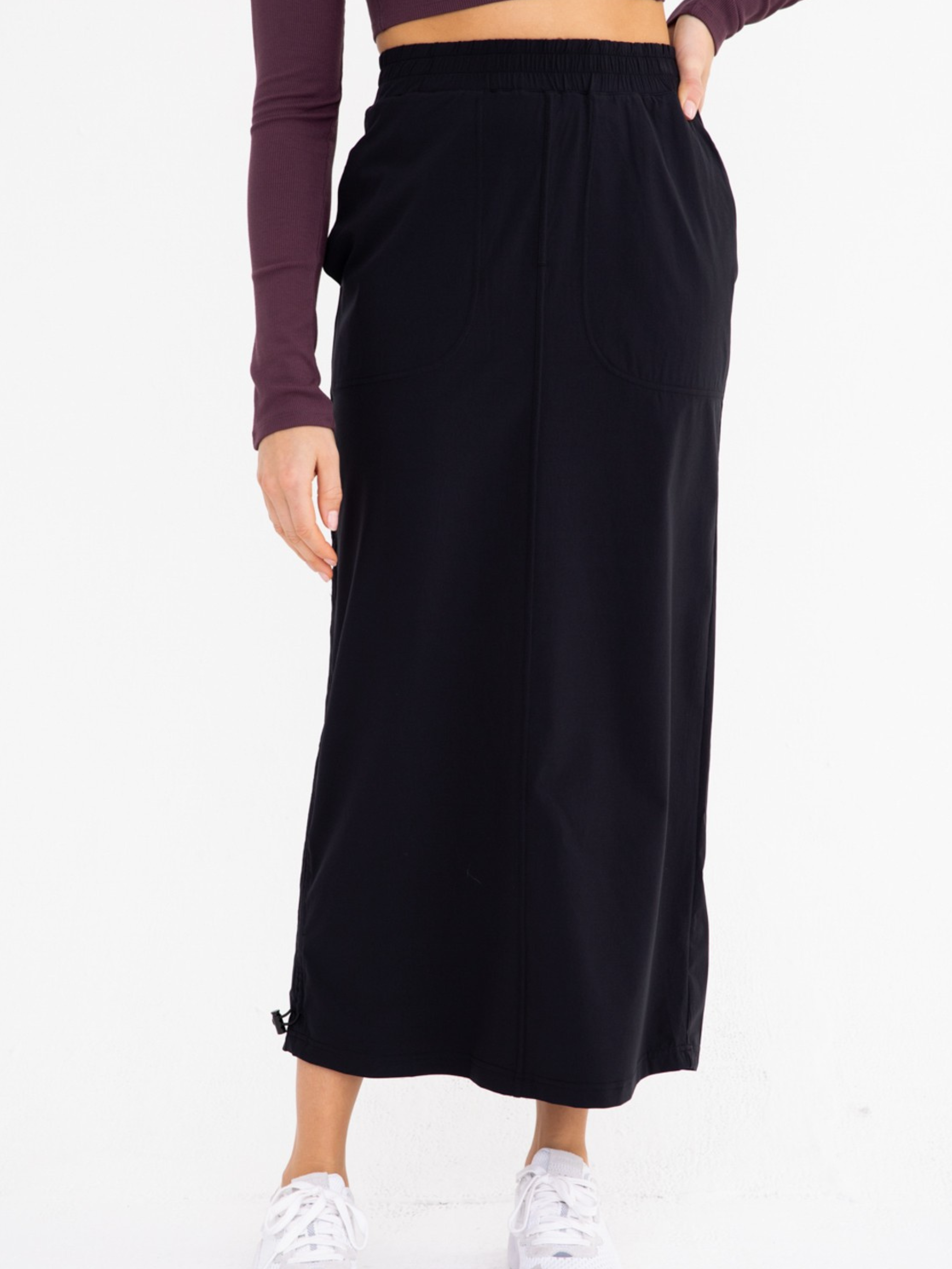 Cargo Maxi Skirt - Black