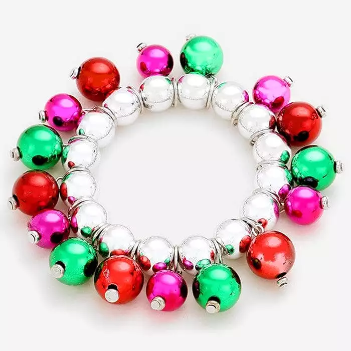 Christmas Ornament Charm Bracelet