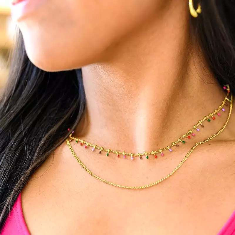 Colorful Palette Layered Necklace