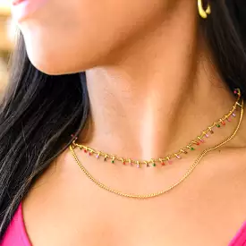 Colorful Palette Layered Necklace