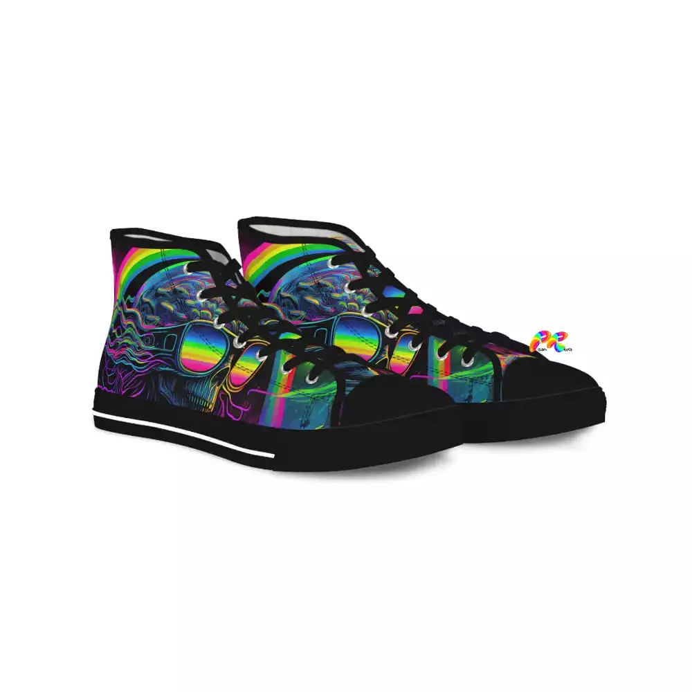 Cool Alien Men's Canvas High Top Rave Shoes