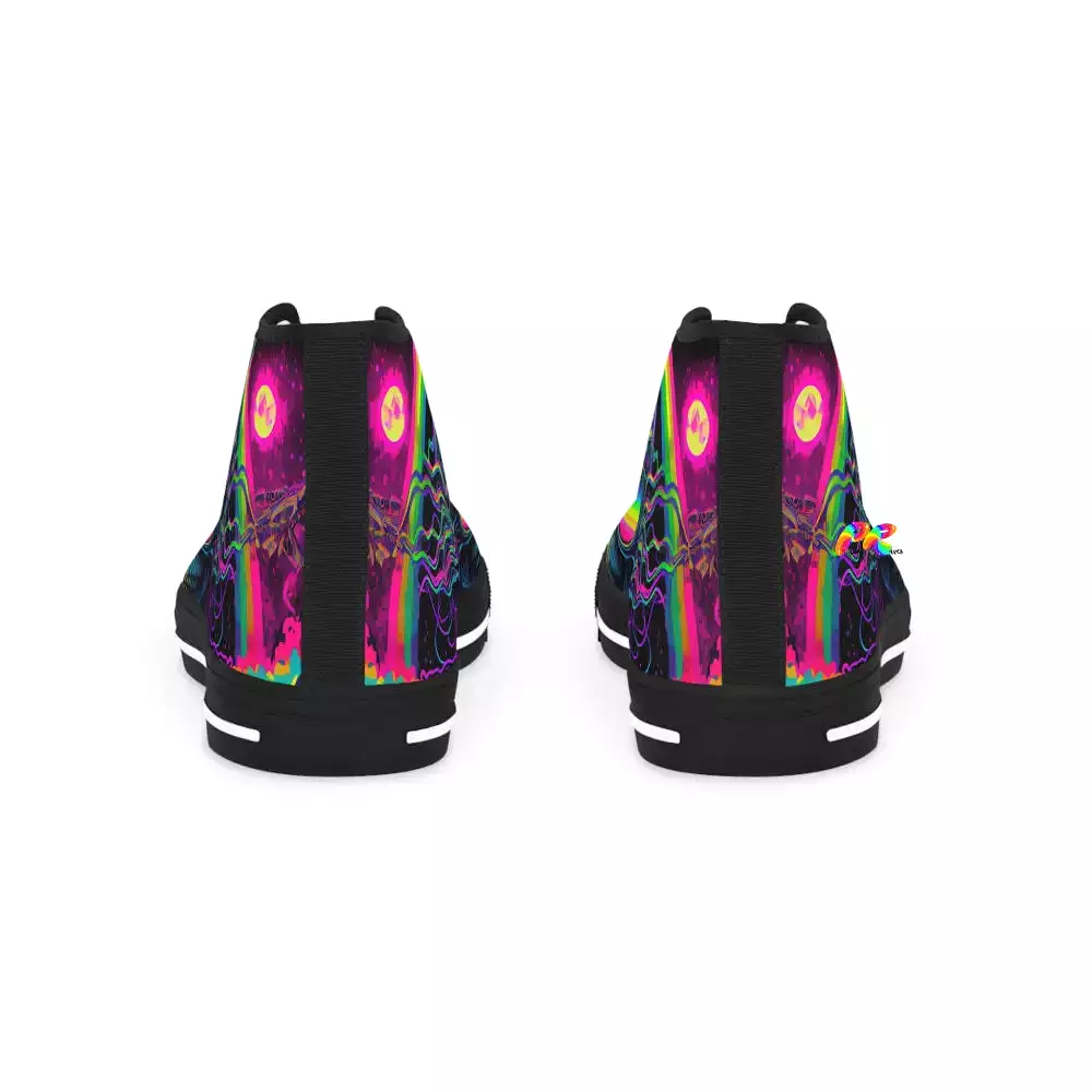 Cool Alien Men's Canvas High Top Rave Shoes