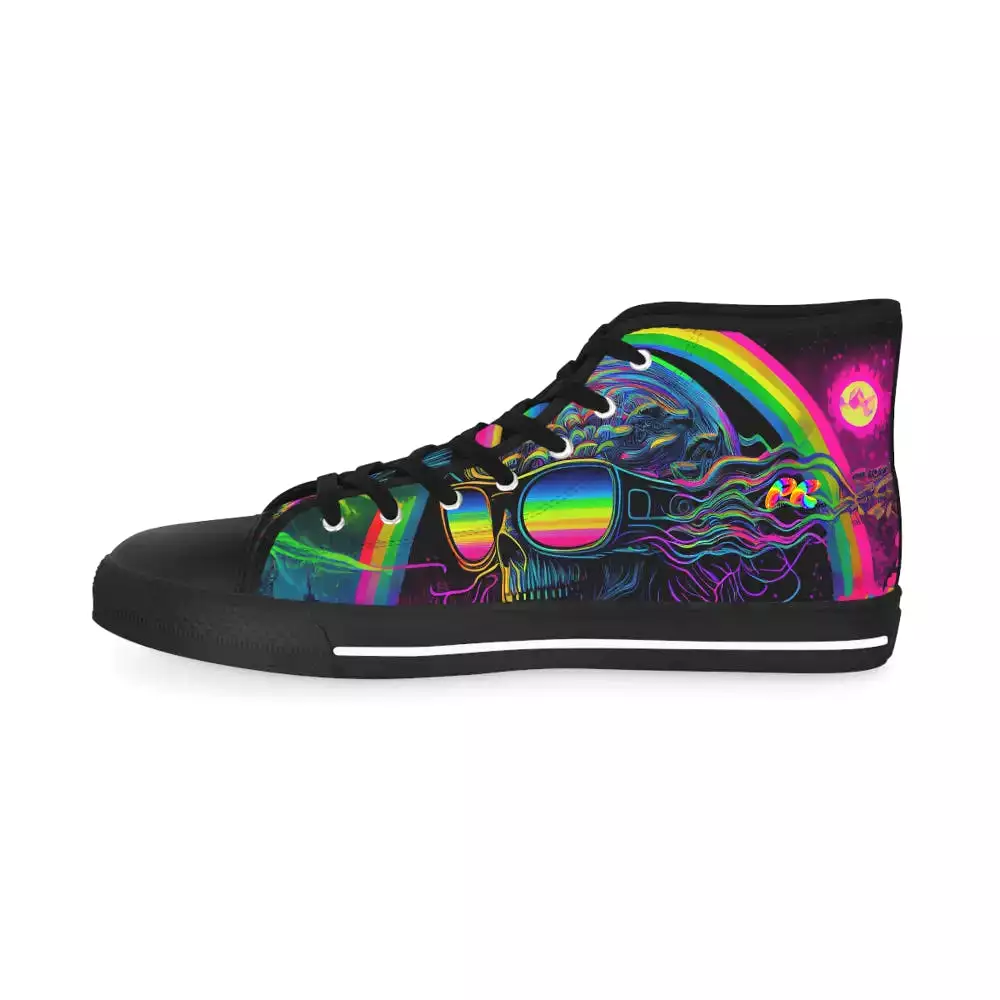 Cool Alien Men's Canvas High Top Rave Shoes