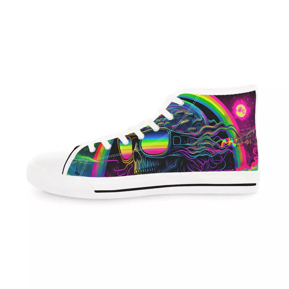 Cool Alien Men's Canvas High Top Rave Shoes