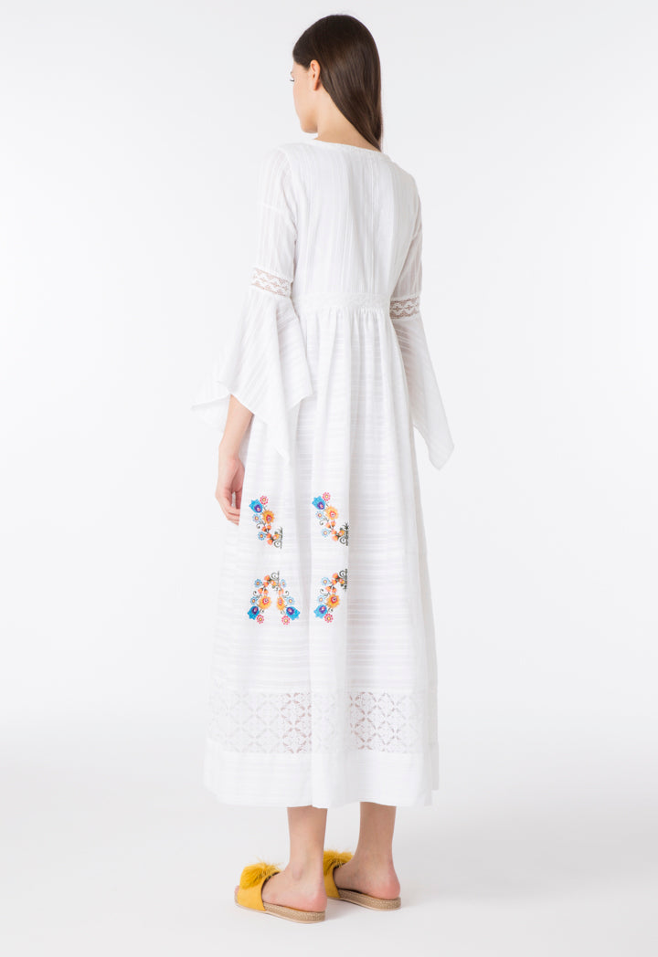 Embroidered Maxi Dress