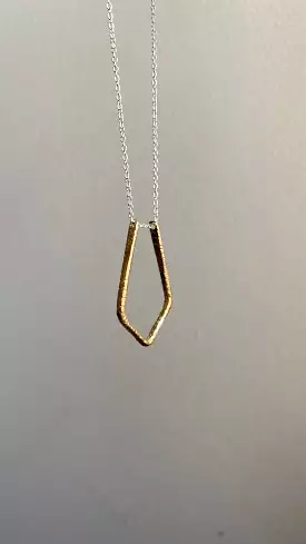 Etched Ring Holder Necklace