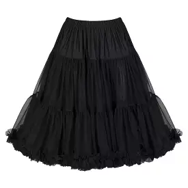 EXTRA VOLUME Black Net Vintage Rockabilly 50s Petticoat Skirt