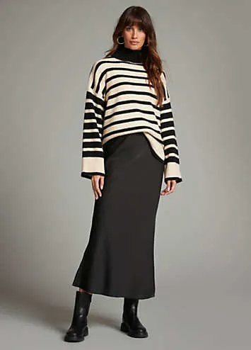 Freemans Black Bias Skirt