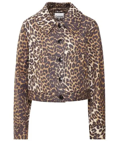 Ganni Leopard Canvas Jacket | Jules B