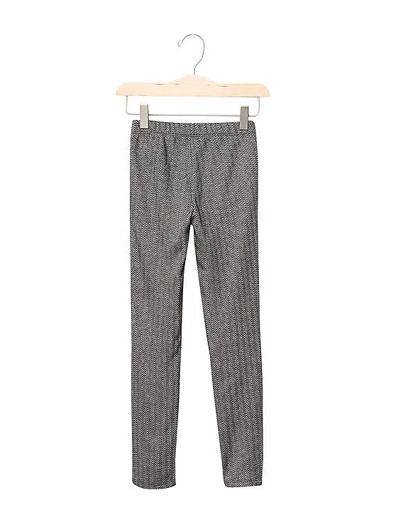 GAP Girls Grey Coziest Herringbone Leggings