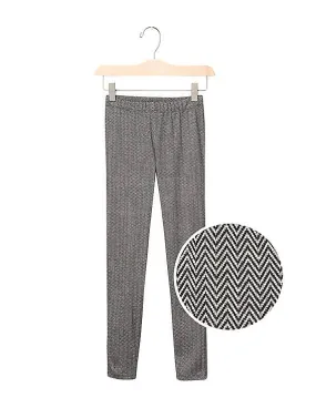 GAP Girls Grey Coziest Herringbone Leggings