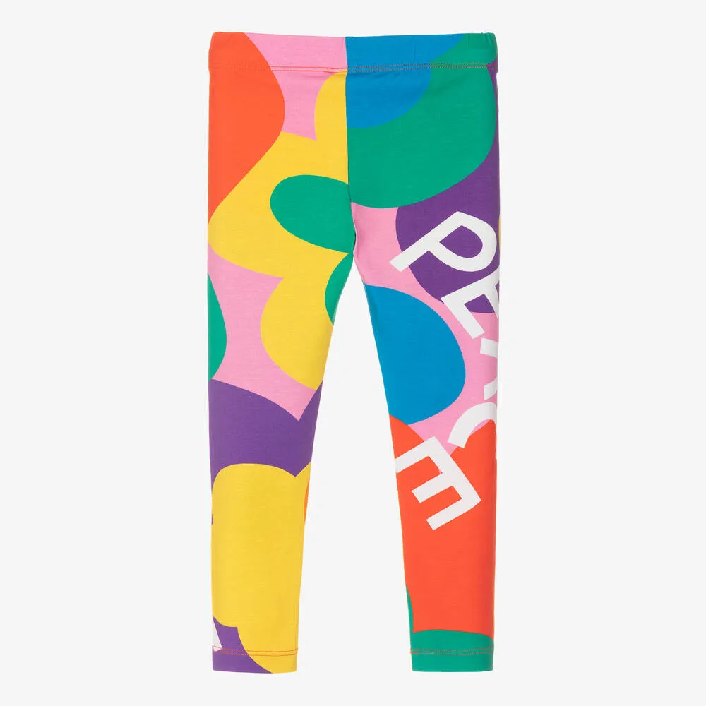 Girls Multicolour Cotton Leggings