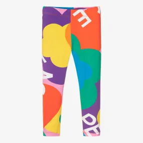 Girls Multicolour Cotton Leggings