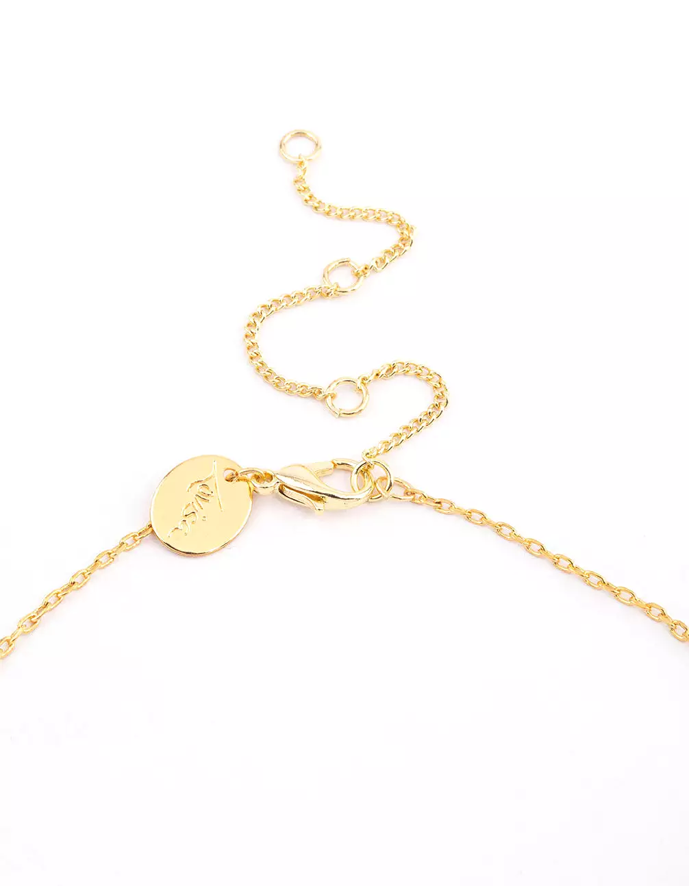 Gold Plated Mini Freshwater Pearl Disc Station Necklace