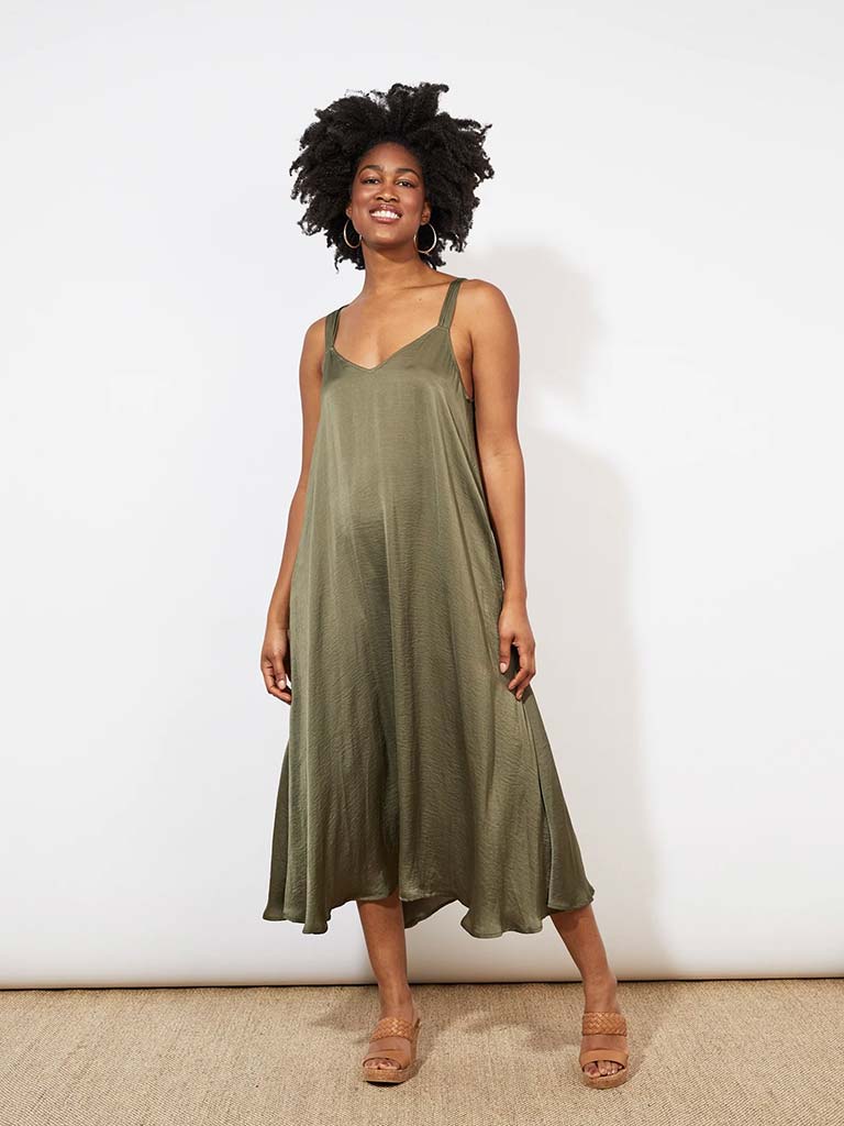 Haven Barbados Tank Maxi Dress - Khaki