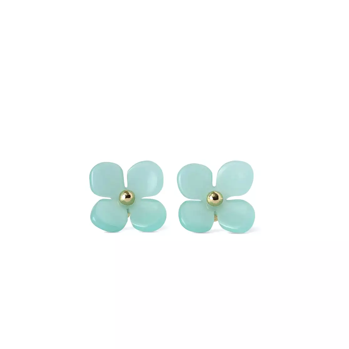 Hydrangea Studs - Jade