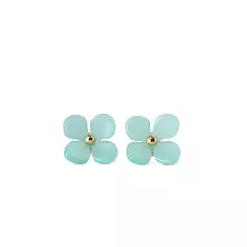 Hydrangea Studs - Jade