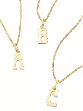 Initial Charm - Yellow Gold