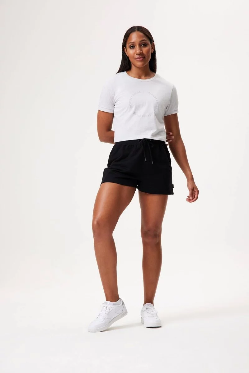 INSPORT WOMEN'S REMI SLIM WHITE CROP TEE