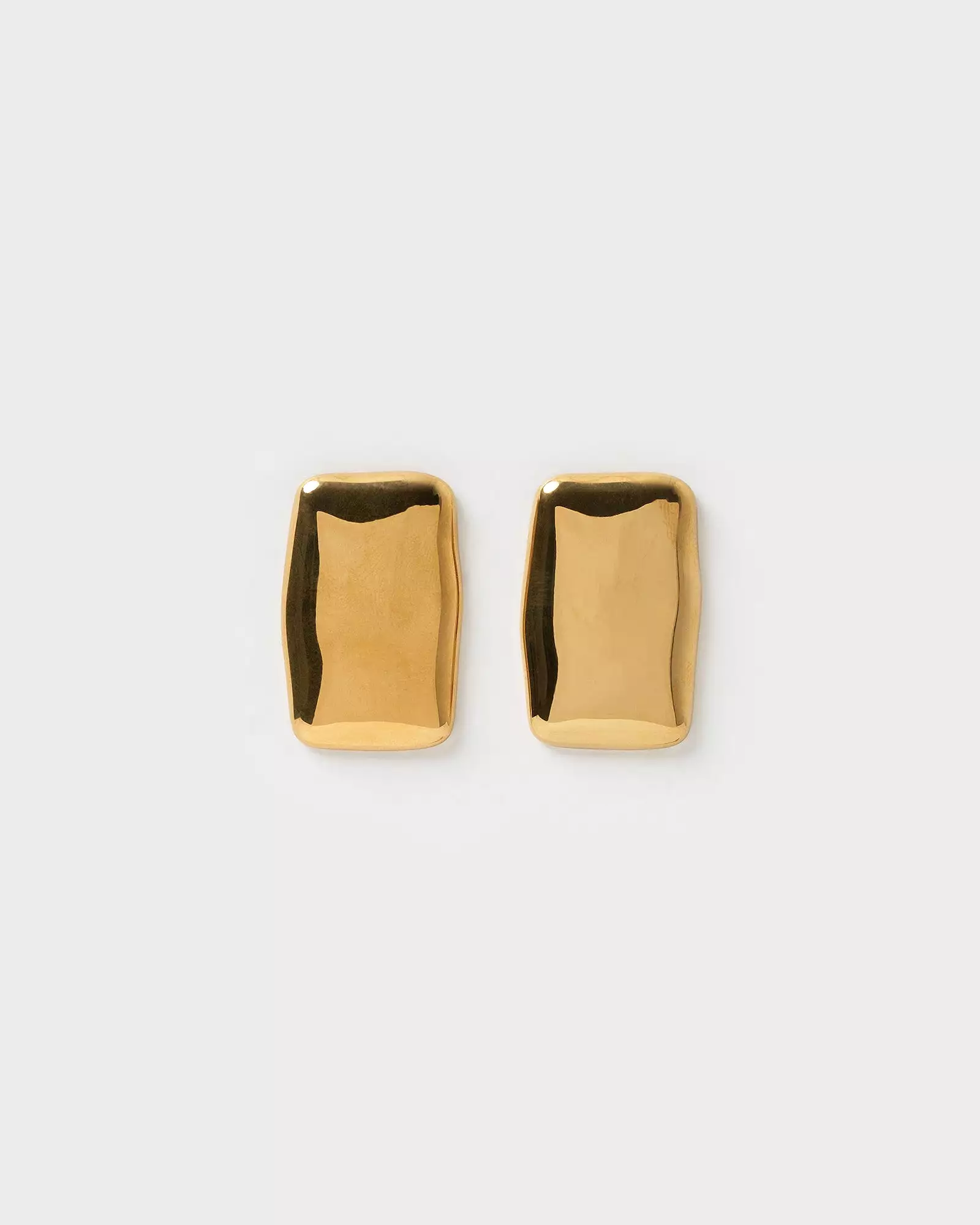 Izoa Brooklyn Stud Earrings Gold