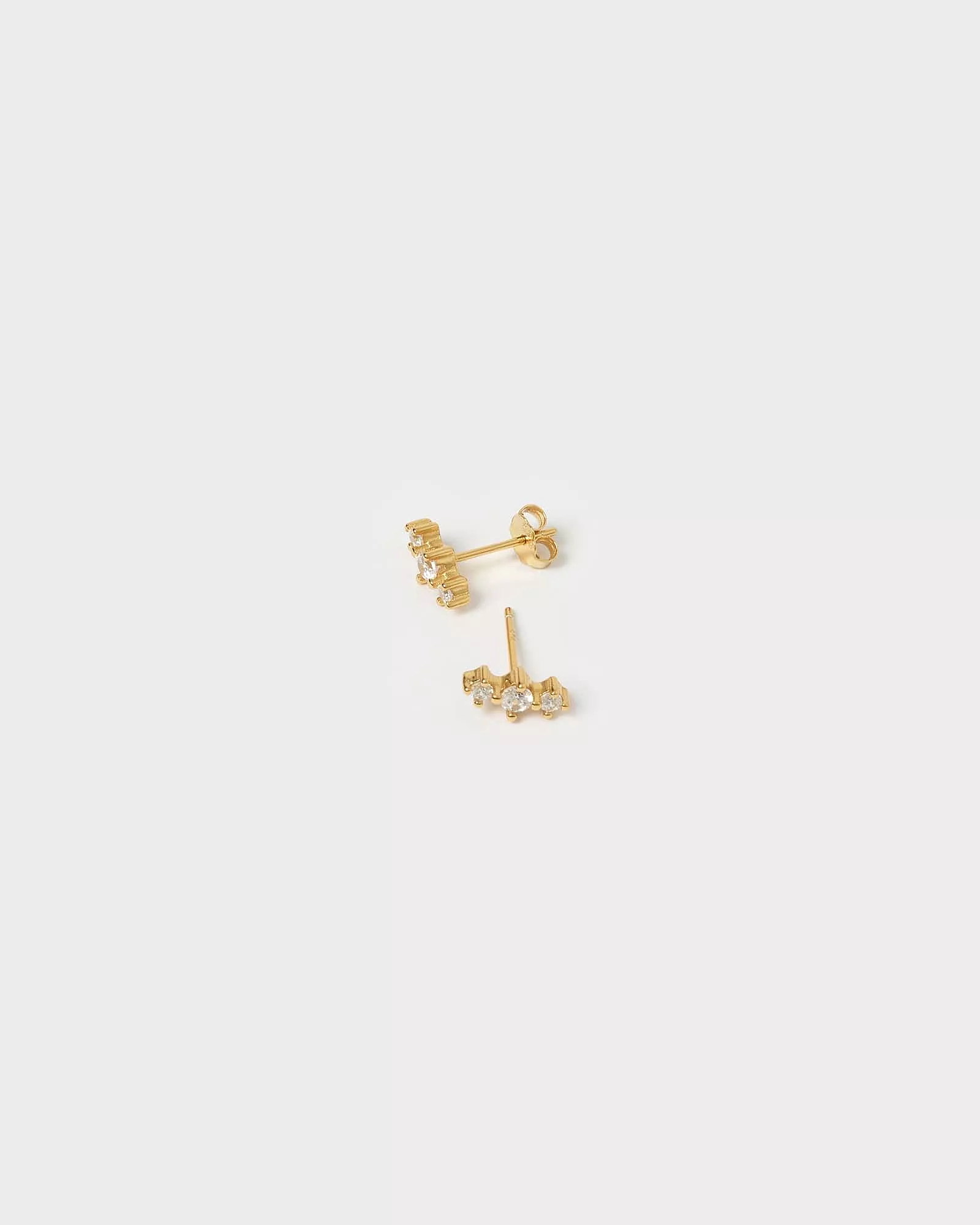 Izoa Natasha Stud Earrings Gold