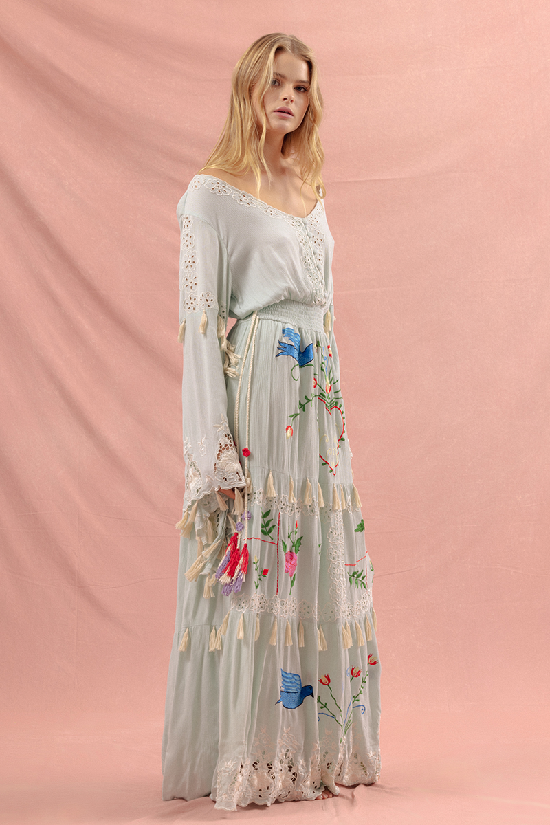 Little Bear - Maxi Dress in Pastel Jade