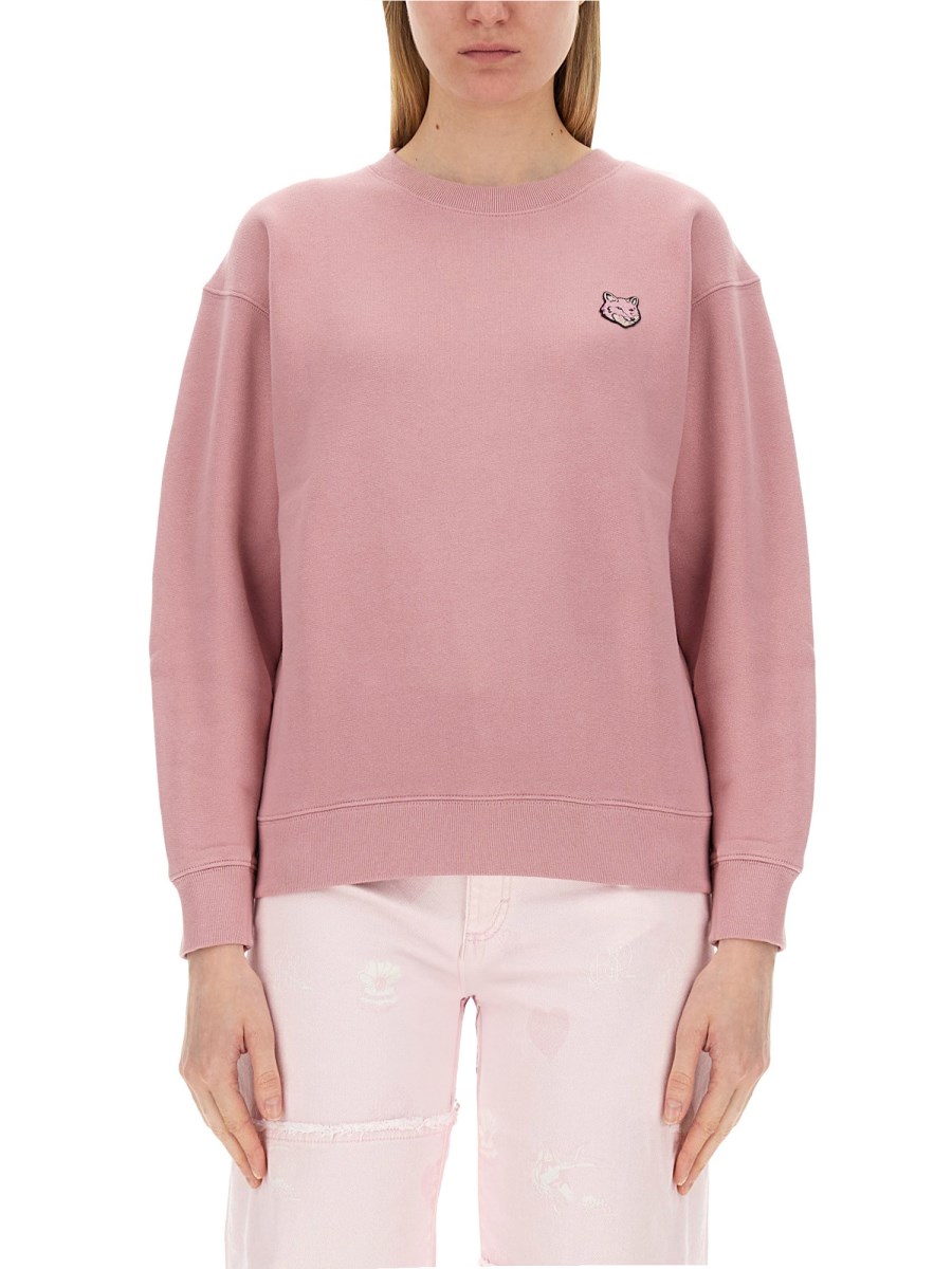 MAISON KITSUNÉ    COTTON SWEATSHIRT WITH BABY FOX PATCH