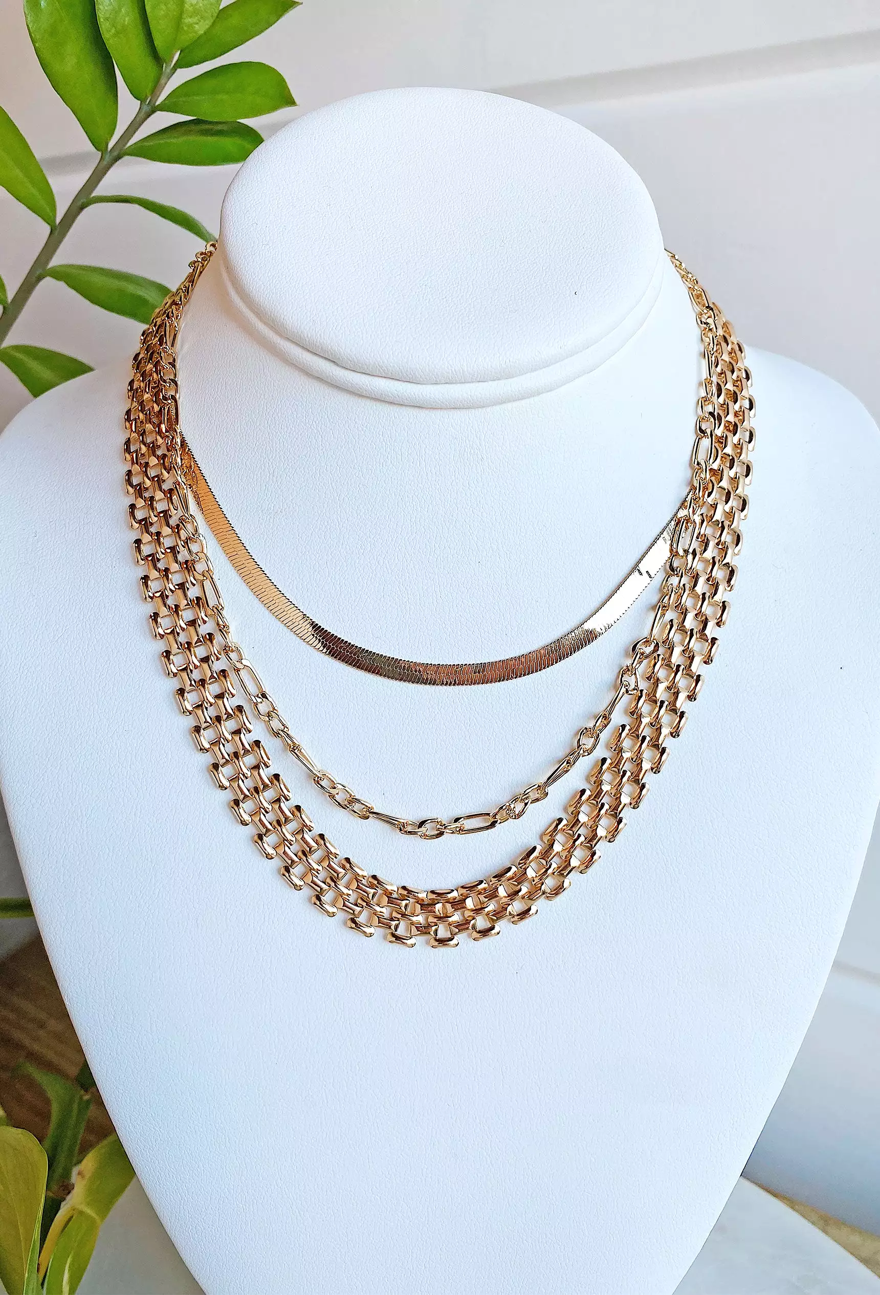 Mallory Gold Layered Necklace