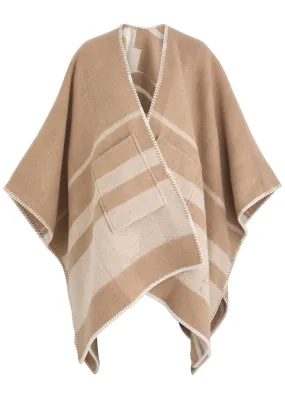 MAX MARA LEISURE Deremi reversible wool-blend cape  -                         -                     -                