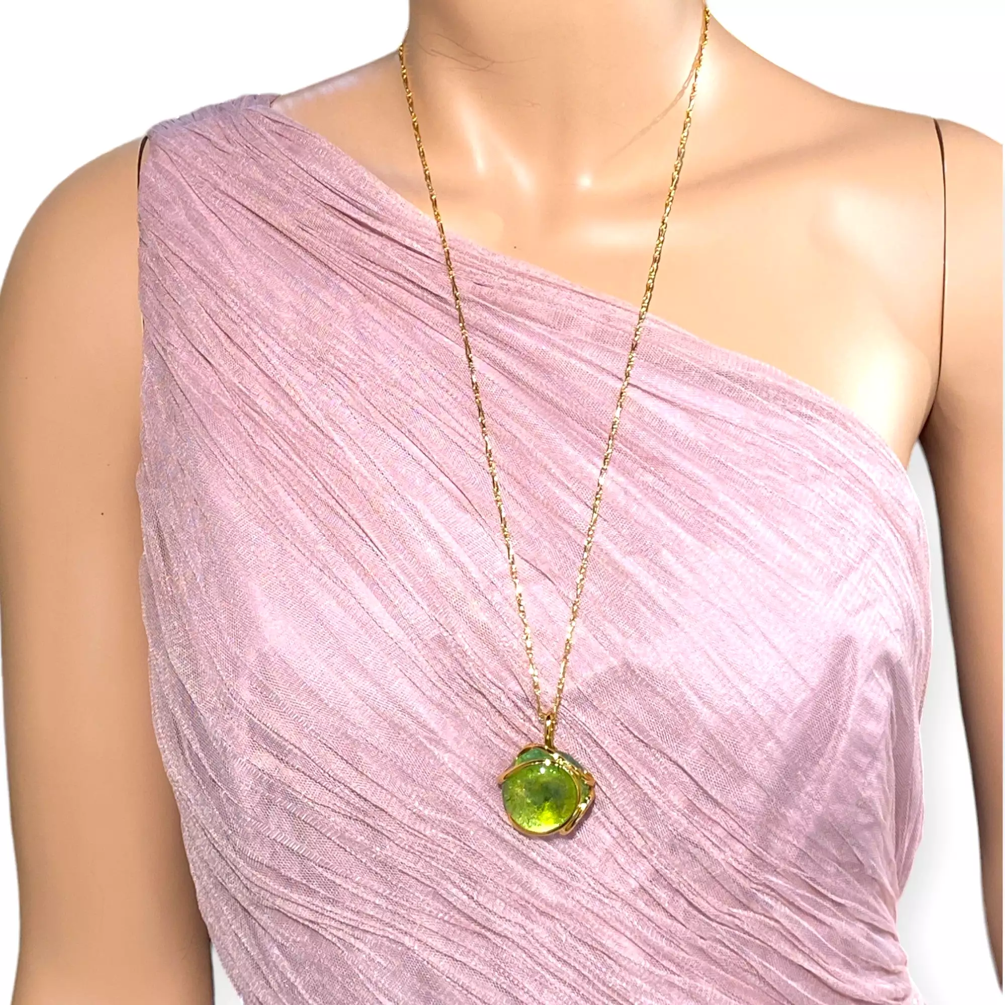 PERIDOT CRYSTAL NECKLACE