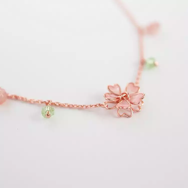 Pink Flower Necklace MK18644