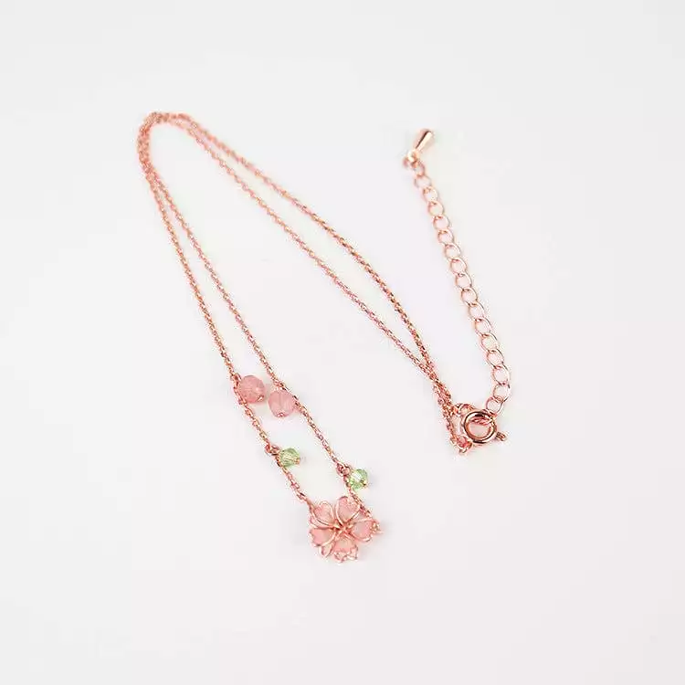 Pink Flower Necklace MK18644