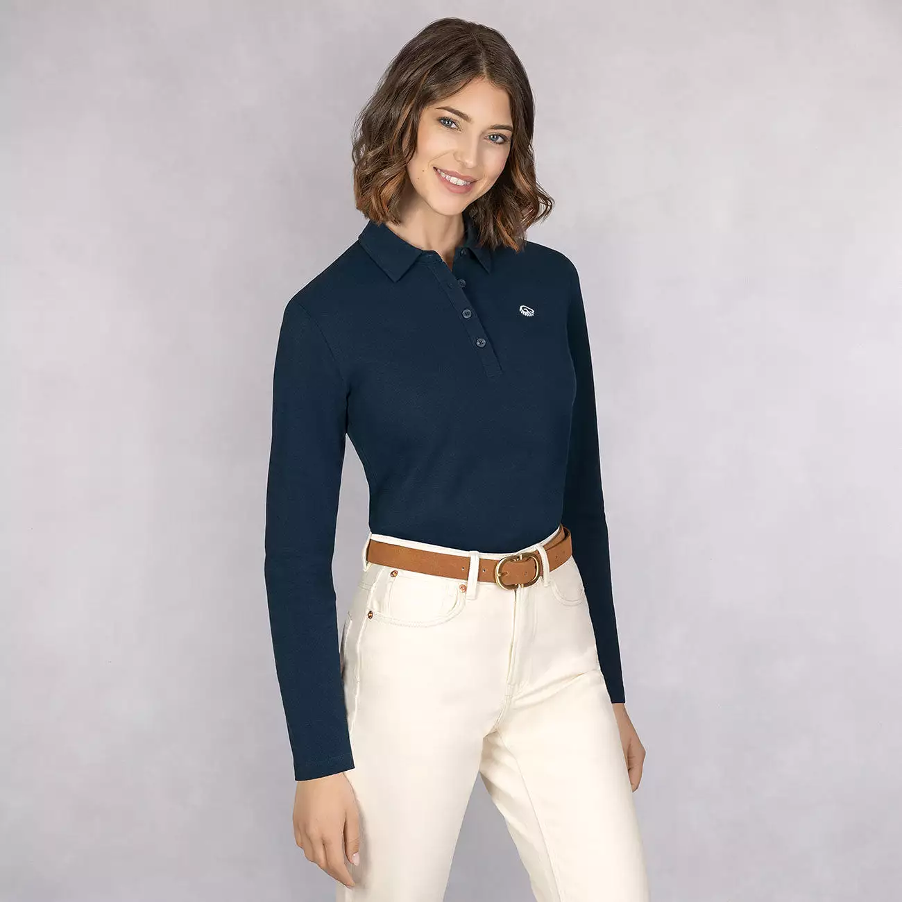 Polo Shirt Organic Cotton Longsleeve Women