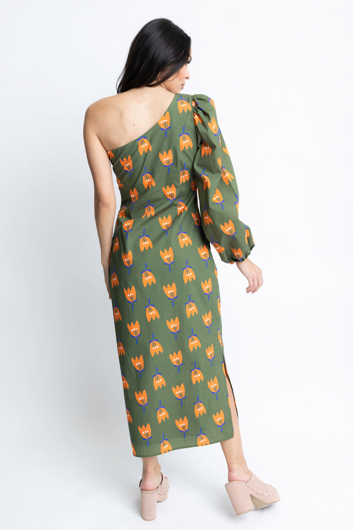 Poppy One Shoulder Maxi Dress