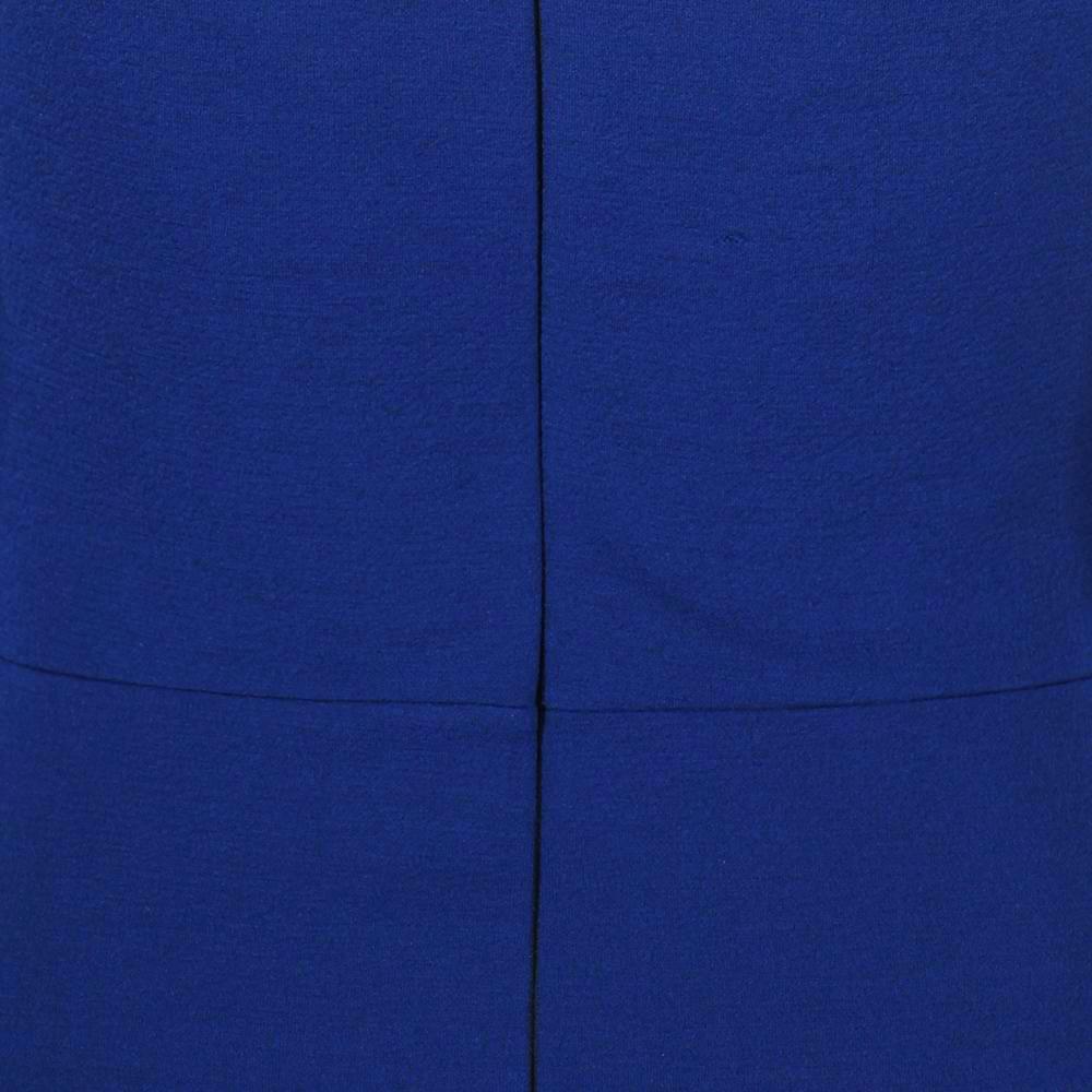 Royal Blue Cap Sleeve Crossover Top Bardot Wiggle Pencil Dress