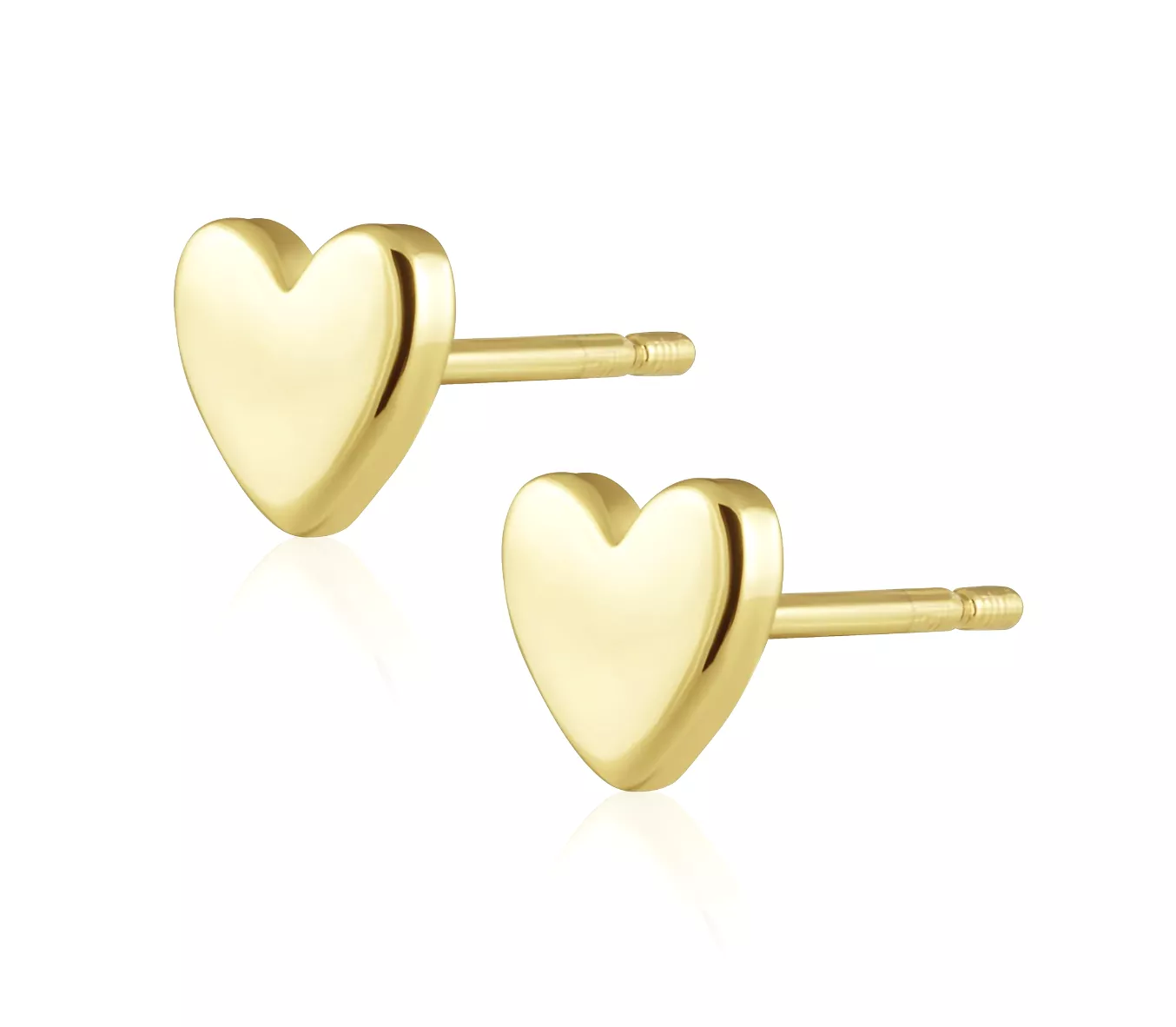 Solid Heart Studs