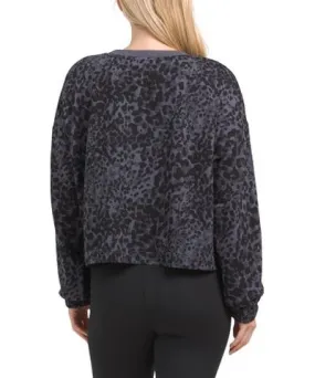 Tj Maxx Animal Print Boxy Sweatshirt