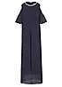 Together Navy Split Front Cold Shoulder Maxi Dress