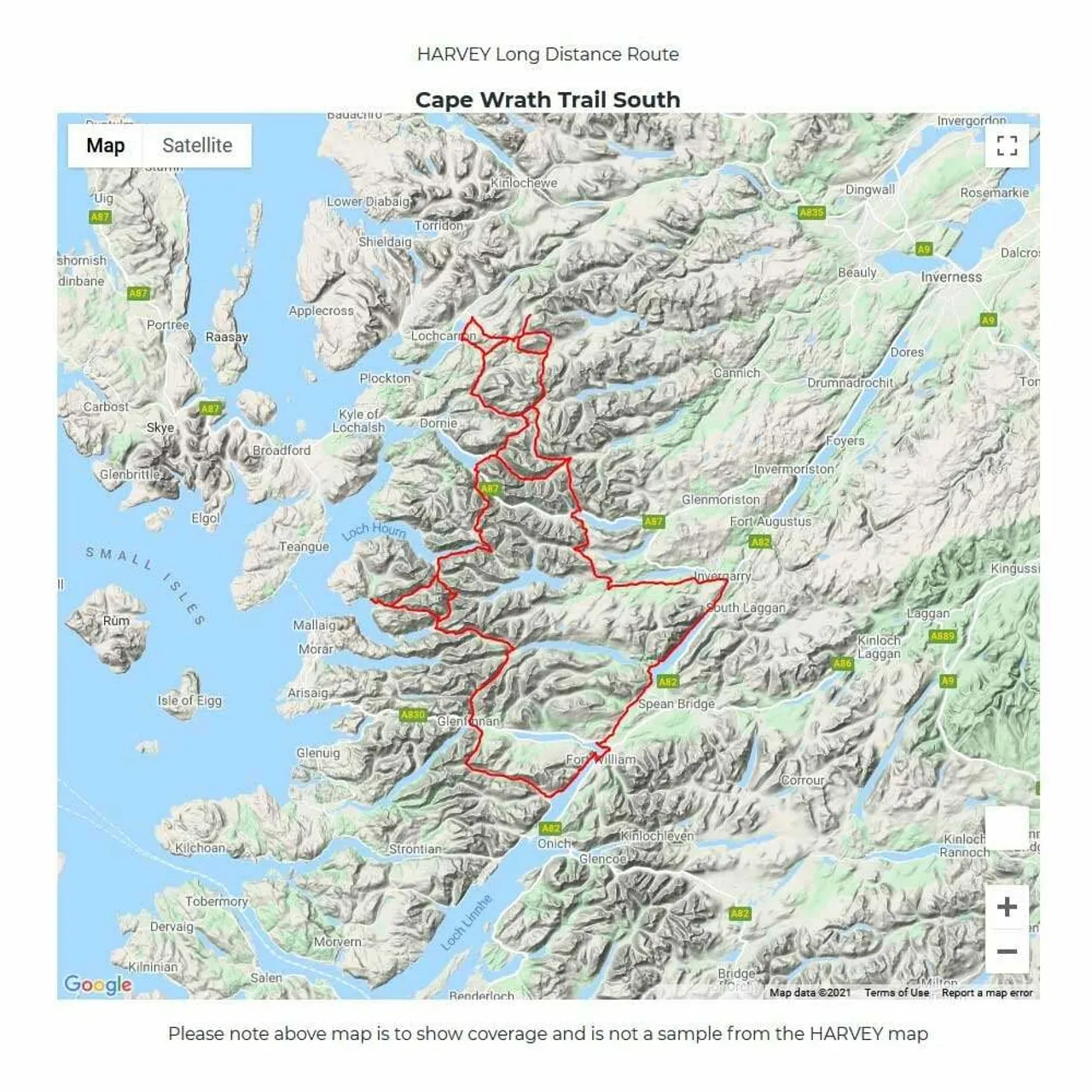 Trail Map XT40 - Cape Wrath Trail South