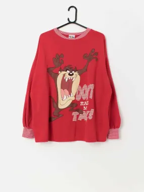 Vintage Tasmanian Devil Looney Tunes red sweatshirt – XL